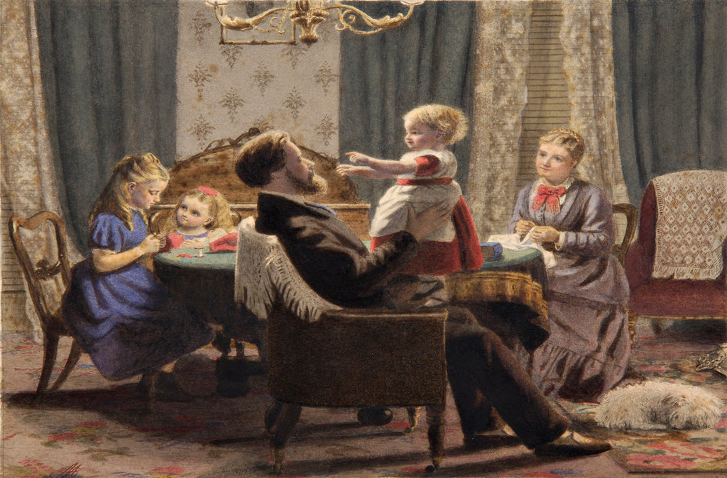 Photo: A Family in a Drawing Room 19C-Bonhams | www.commons.wikipedia.org/wiki/file:a_family_in_a_drawing_room_19C.jpg