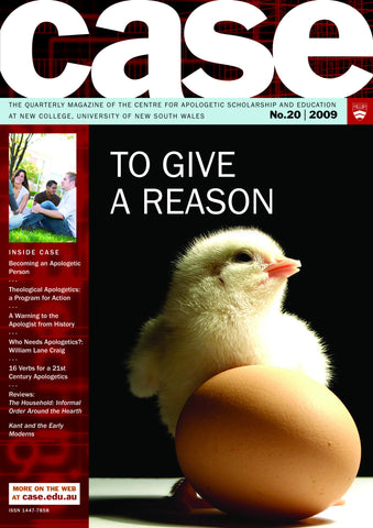 CASE Quarterly 20 - To Give a Reason
